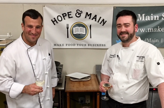 Picture of Chefs Kevin Dilibero and Noah Metnick at School of Fish 