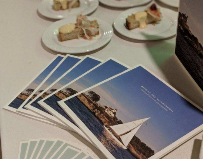 Photo of Food and brochures at Taste of Newport